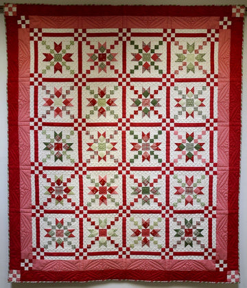 litzzy Christmas Star CLA2110143Q Fleece Blanket Quilt Blanket   