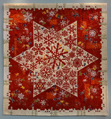 litzzy Christmas Star CLA2211213Q Fleece Blanket Quilt Blanket   