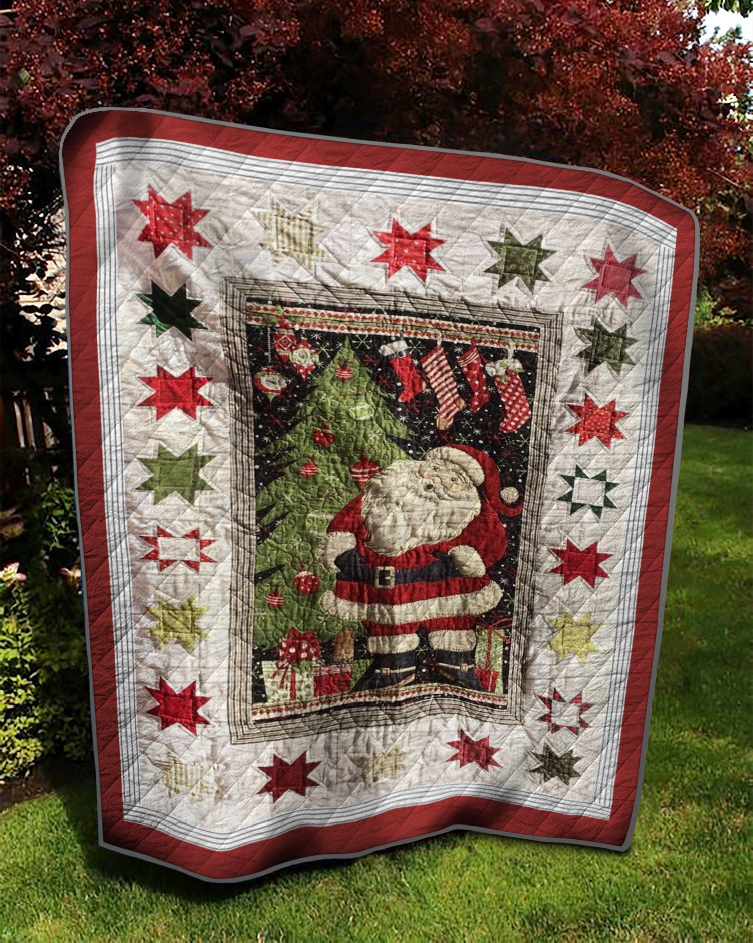 litzzy Christmas TD10110554 Fleece Blanket Quilt Blanket   