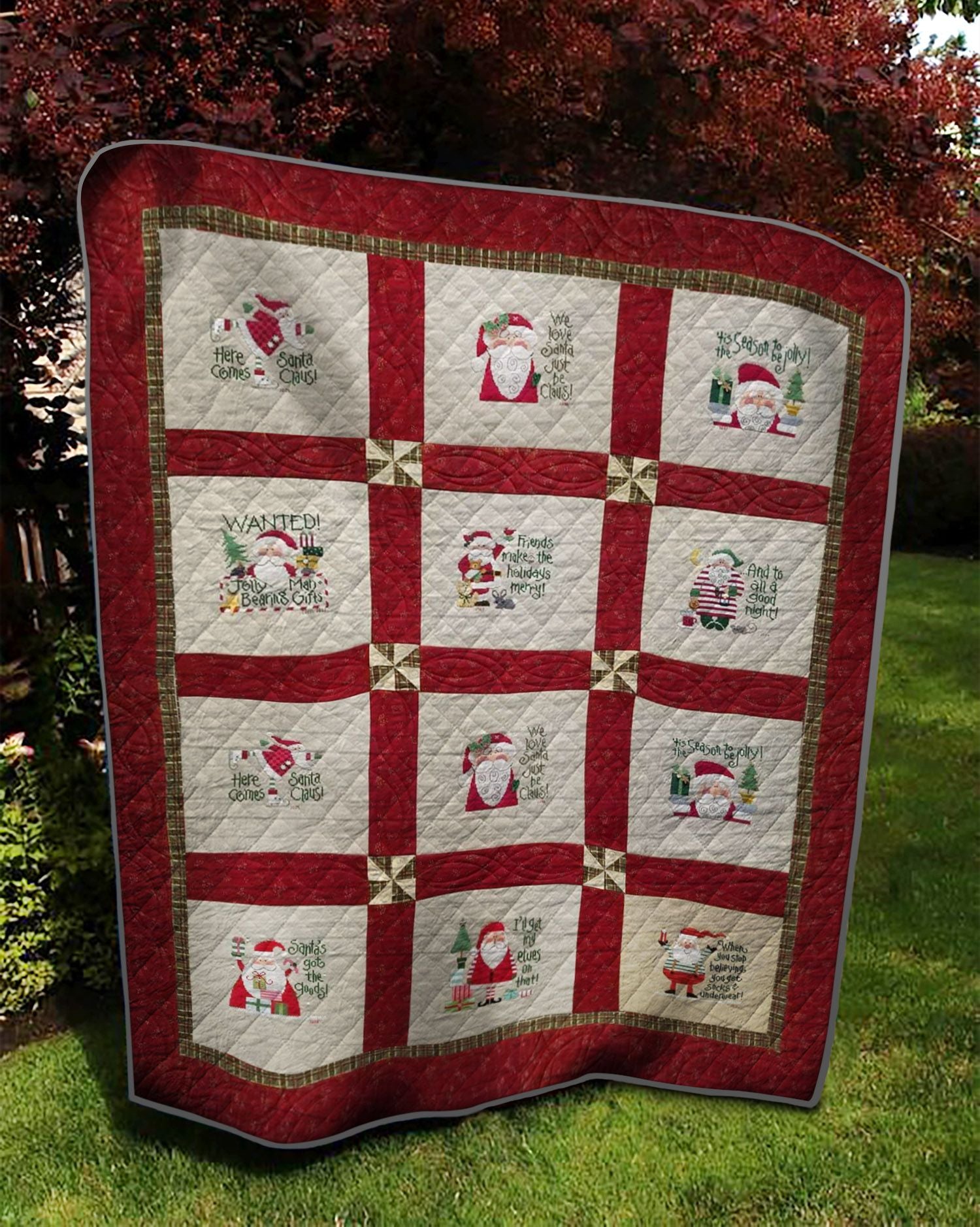 litzzy Christmas TD10110556 Fleece Blanket Quilt Blanket   