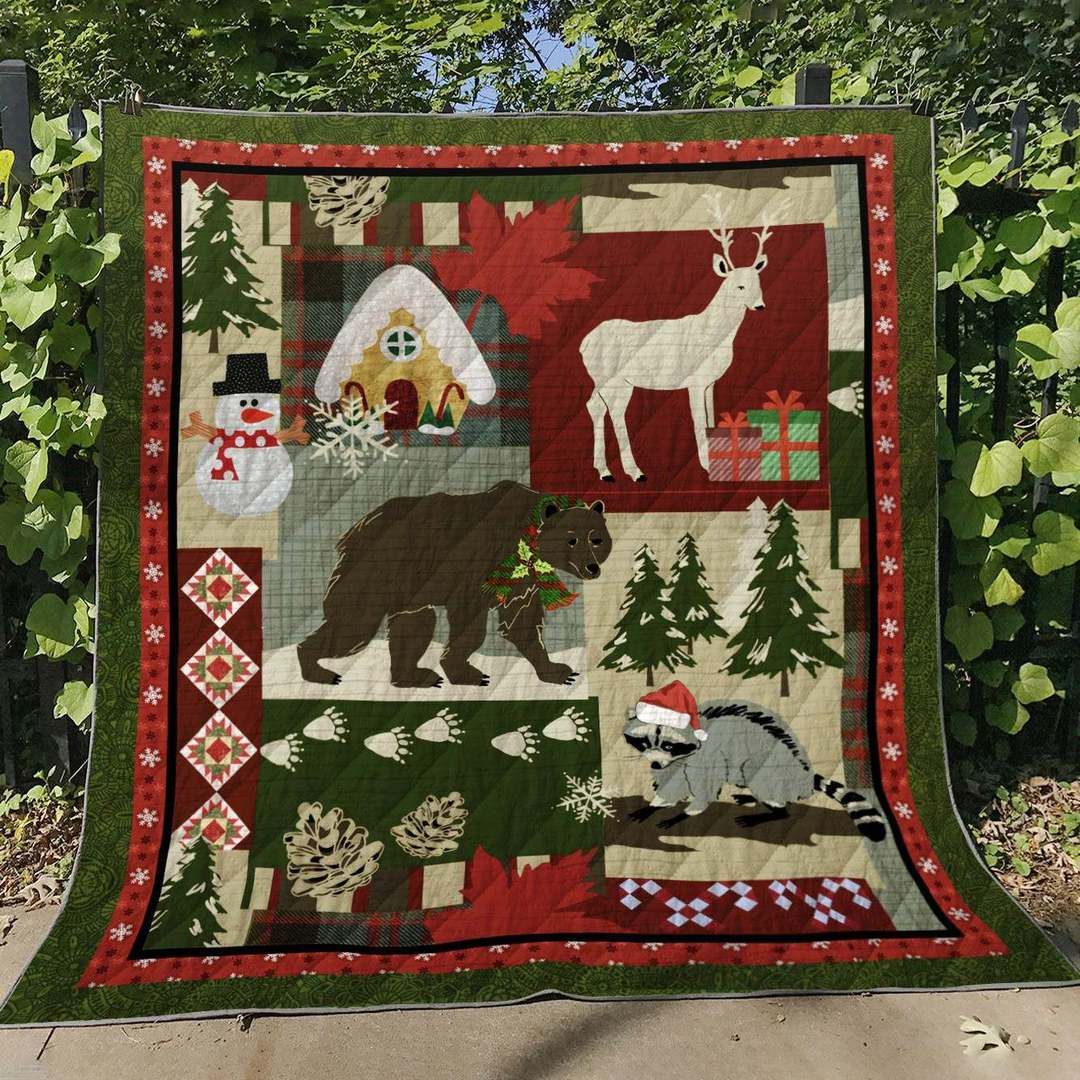 litzzy Christmas TL80007 Fleece Blanket Quilt Blanket   