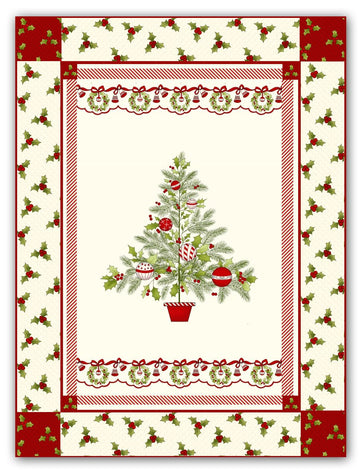 litzzy Christmas Tree CLA1810157Q Fleece Blanket Quilt Blanket   