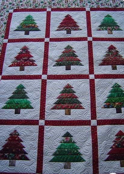 litzzy Christmas Tree CLA1810163Q Fleece Blanket Quilt Blanket   