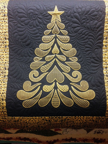 litzzy Christmas Tree CLM30110330Q Fleece Blanket Quilt Blanket   