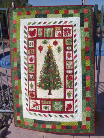 litzzy Christmas Tree Farm CLM0111109 Fleece Blanket Quilt Blanket   