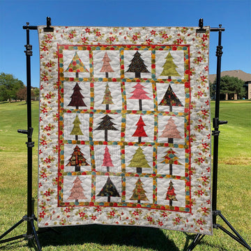 litzzy Christmas Tree GS0109023OD Fleece Blanket Quilt Blanket   