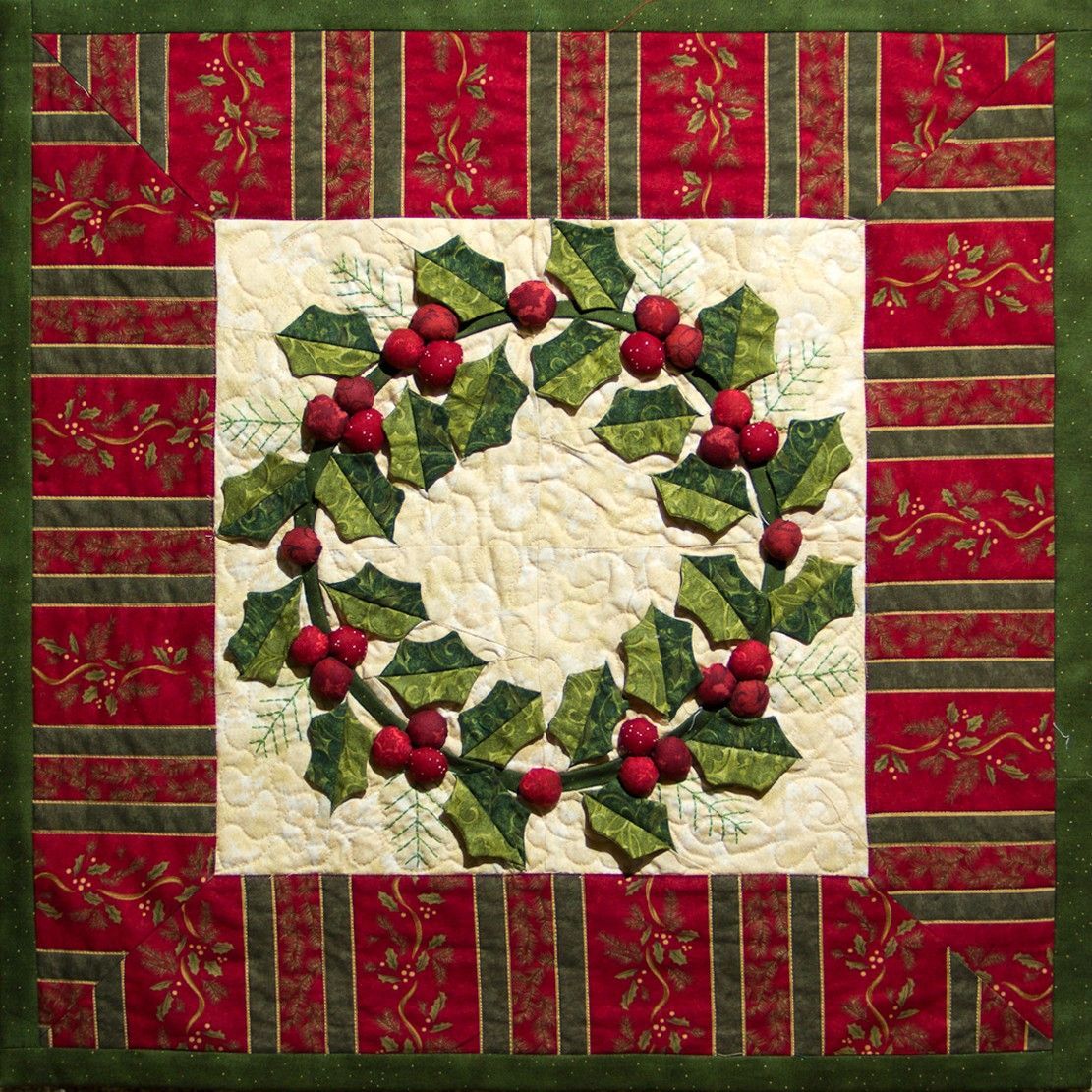 litzzy Christmas Wreath CLM0111122 Fleece Blanket Quilt Blanket   