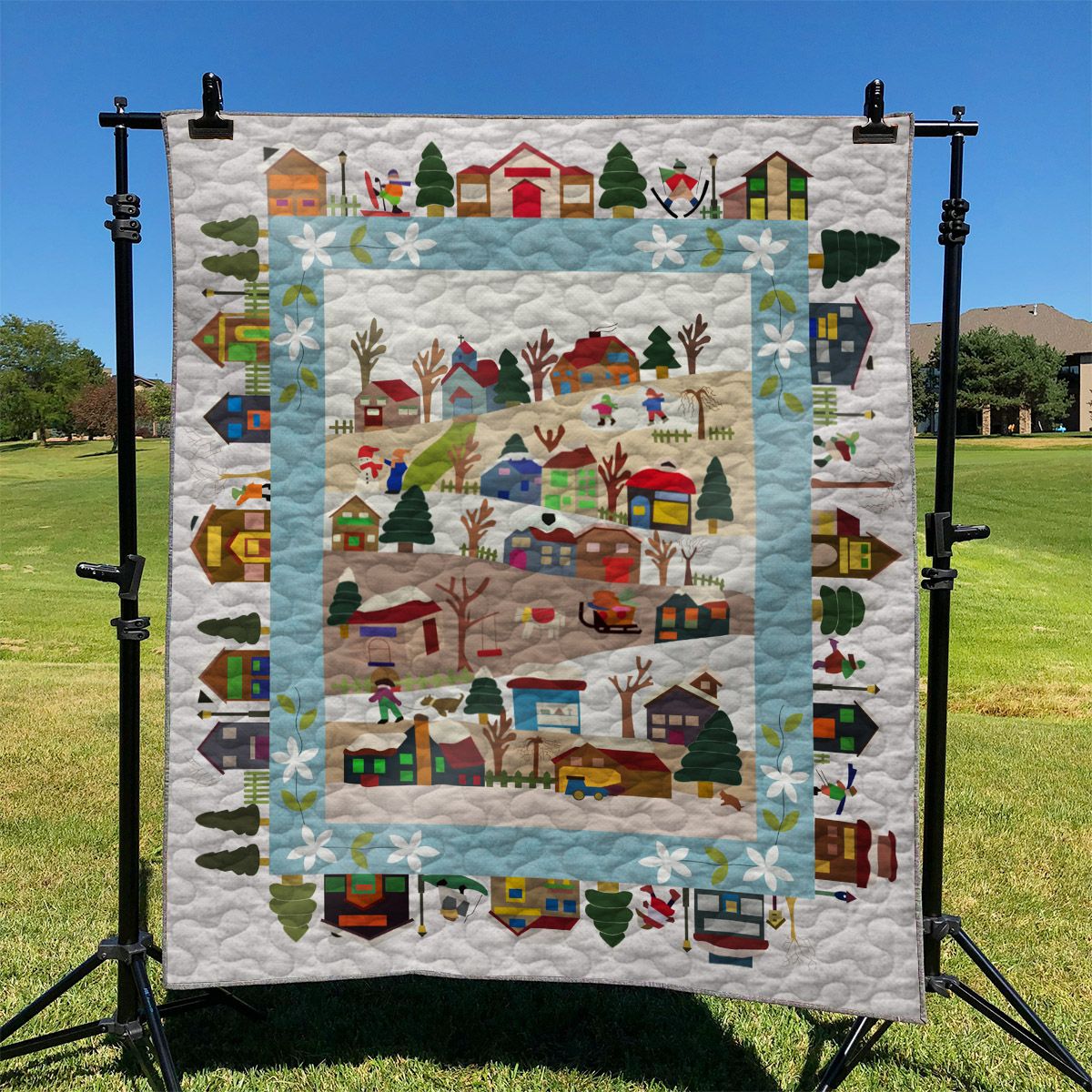 litzzy Christmas YH3110834 Fleece Blanket Quilt Blanket   