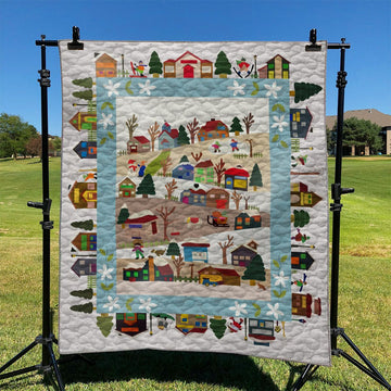 litzzy Christmas YH3110834 Fleece Blanket Quilt Blanket   
