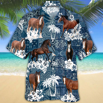 litzzy Clydesdale Horse Hawaiian Shirt - Aloha shirt Hawaiian Hawaii Shirt For Summer Hawaii Shirt   