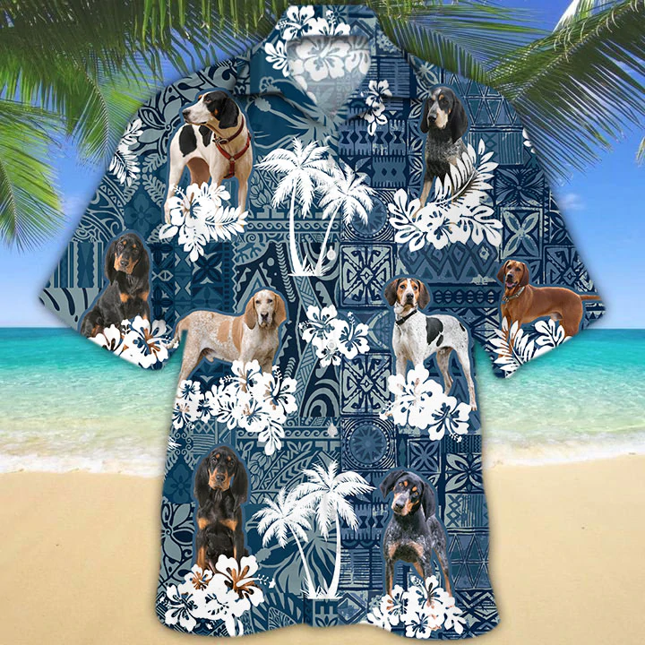 litzzy Coonhound Hawaiian Shirt, Flowers Aloha Shirt For Dog Lovers, Hawaiian shirts for men, women - Aloha shirt Hawaiian Hawaii Shirt For Summer Hawaii Shirt   