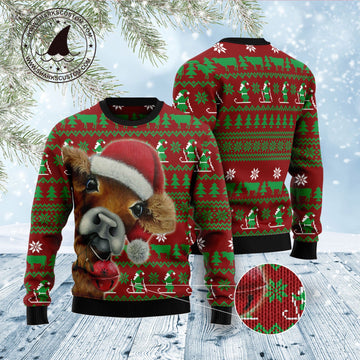litzzy Cow Xmas D2810 Ugly Christmas Sweater -  Best Gift For Christmas, Noel Malalan - Christmas Signature sweater   