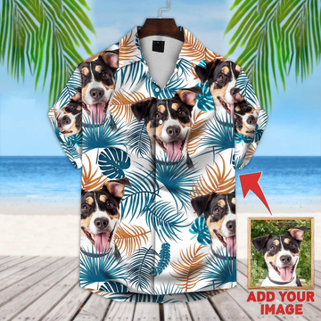 litzzy Custom photo Dog hawaiian Shirt, dog Floral Pattern Short-Sleeve Hawaiian Shirt, Dog Hawaiian shirt For Men, Women - Aloha shirt Hawaiian Hawaii Shirt For Summer Hawaii Shirt Style 1 XS 