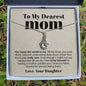 litzzy Litzzy Alluring Necklace To My Dearest Mom, You Mean The World To Me Mothers Day Jewelry, Necklace gifts set from Son, Daughter Jewelry   