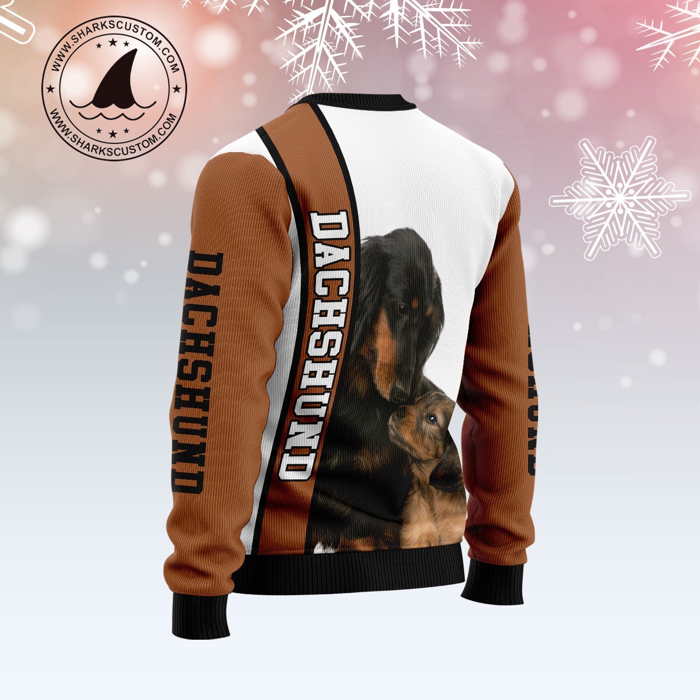 litzzy Rescued Dachshund D1011 Ugly Christmas Sweater -  Best Gift For Christmas, Noel Malalan - Christmas Signature sweater   
