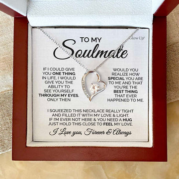 litzzy To my Soulmate - You Are The Best - Litzzy Forever Love Necklace - To My Soulmate, Gift For Soulmate Jewelry   