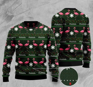 litzzy Flamingo Ugly Christmas Sweater | For Men & Women | US4357 - Ugly Sweater Gift For Lover sweater Colorful S 