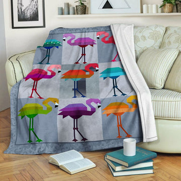 litzzy Flamingo Fleece Blanket HST19101280 Fleece Blanket   