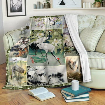 litzzy Flamingo HQT1410171 Fleece Blanket Fleece Blanket   