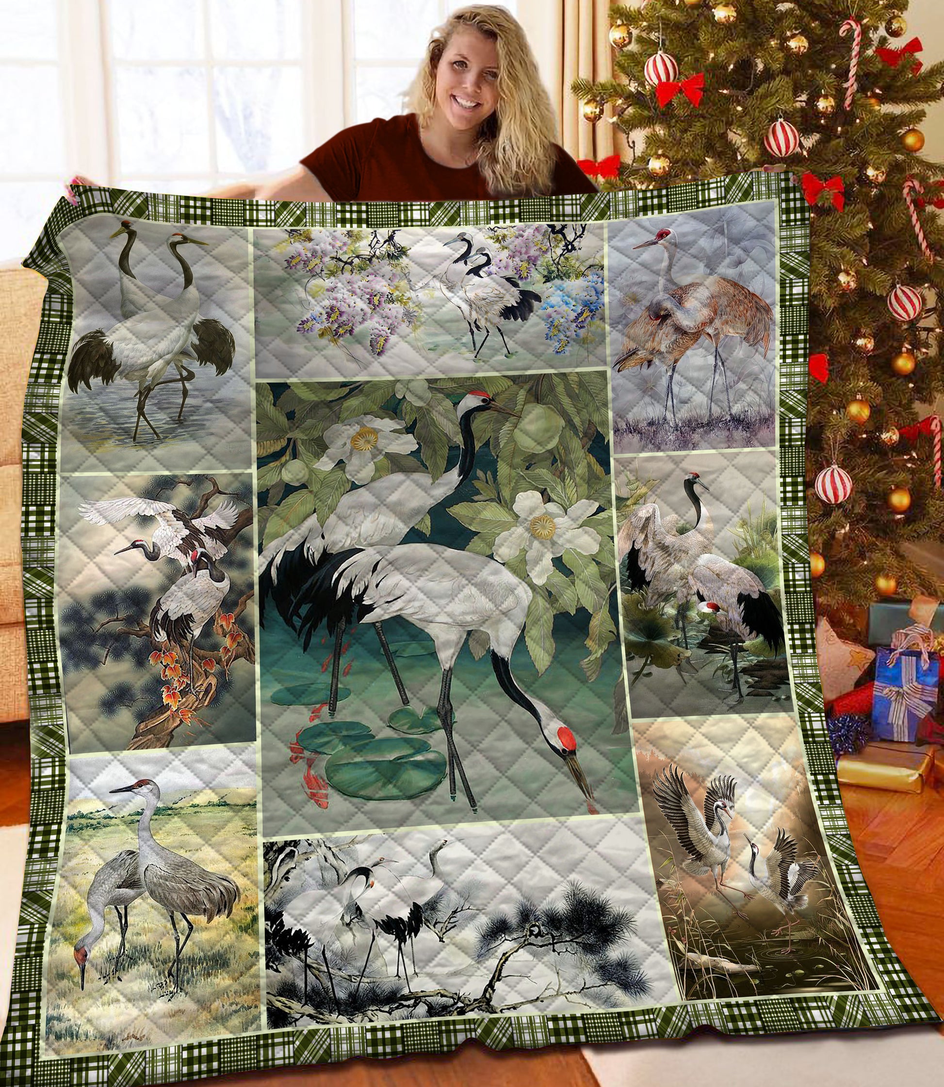 litzzy Flamingo HQT1410171 Fleece Blanket Quilt Blanket   