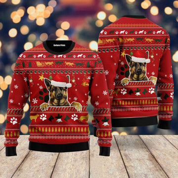 litzzy German Shepherd Dog Ugly Christmas Sweater | For Men & Women | Adult | US5491 - Ugly Sweater Gift For Lover sweater   