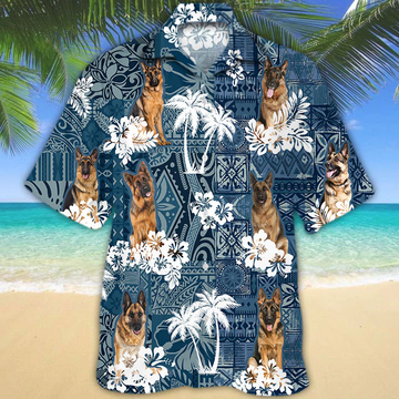 litzzy German Shepherd Hawaiian Shirt - Aloha shirt Hawaiian Hawaii Shirt For Summer Hawaii Shirt   