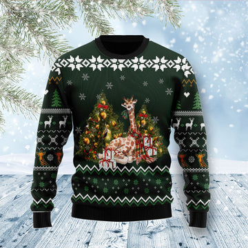 litzzy Giraffe Holiday D1111 Ugly Christmas Sweater -  Best Gift For Christmas, Noel Malalan - Christmas Signature sweater   