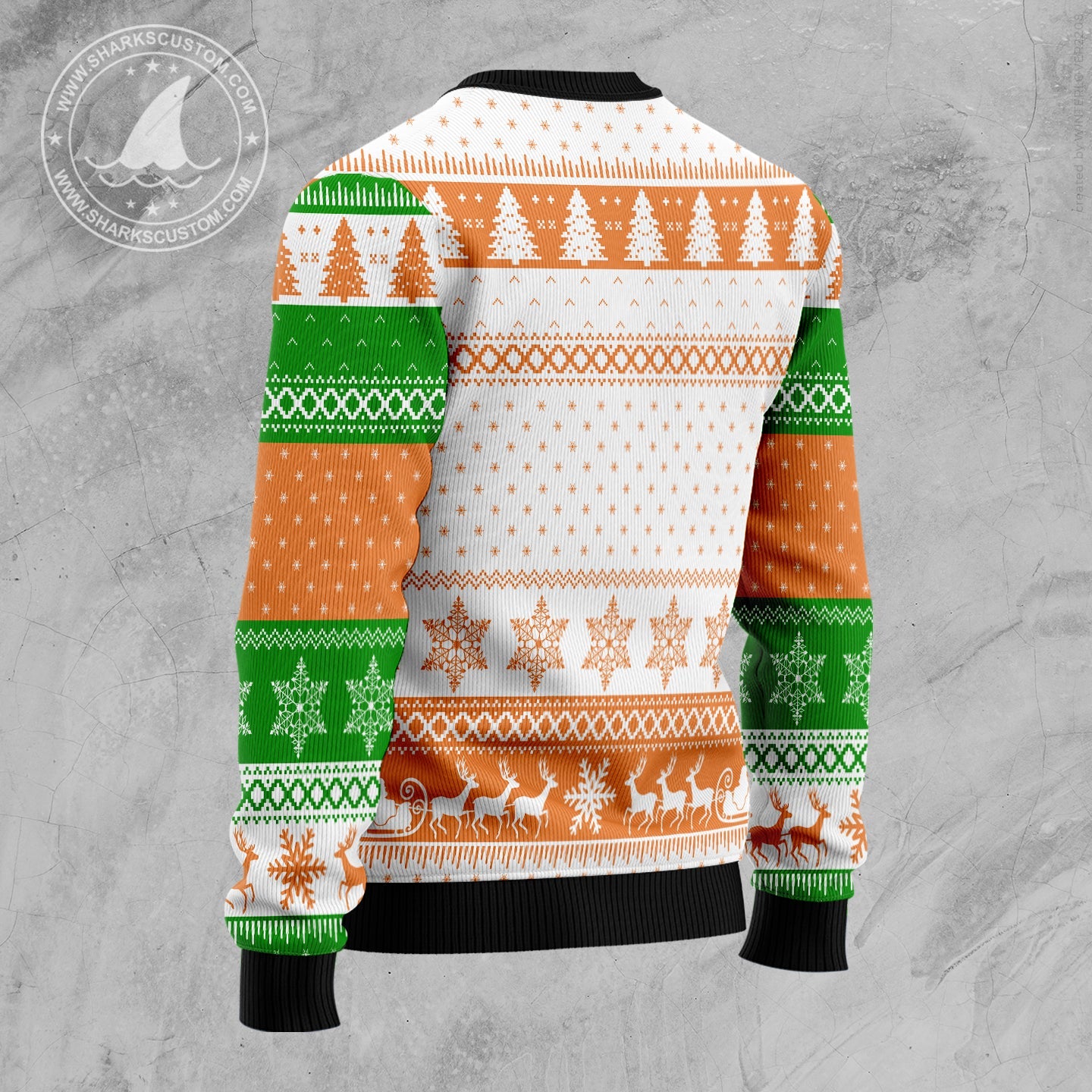 litzzy Go Vegan TG51027 Ugly Christmas Sweater -  Best Gift For Christmas, Noel Malalan - Christmas Signature sweater   