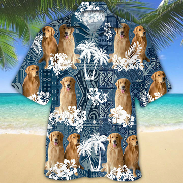 litzzy Golden Retriever 2 Hawaiian Shirt - Aloha shirt Hawaiian Hawaii Shirt For Summer Hawaii Shirt   