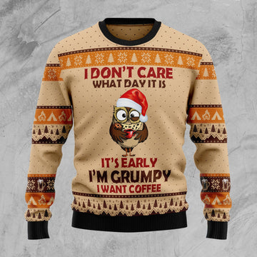 litzzy Grumpy Owl TG51030 Ugly Christmas Sweater -  Best Gift For Christmas, Noel Malalan - Christmas Signature sweater   