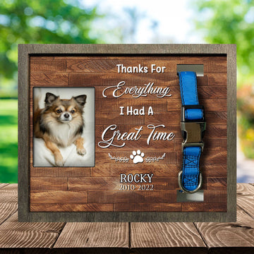 litzzy Memorial Pet Frame For Loss Of Chihuahua Dog, Lost Of Pet Memorial Keepsake Pet Picture Frame Style 1 10.6 x 8.7 