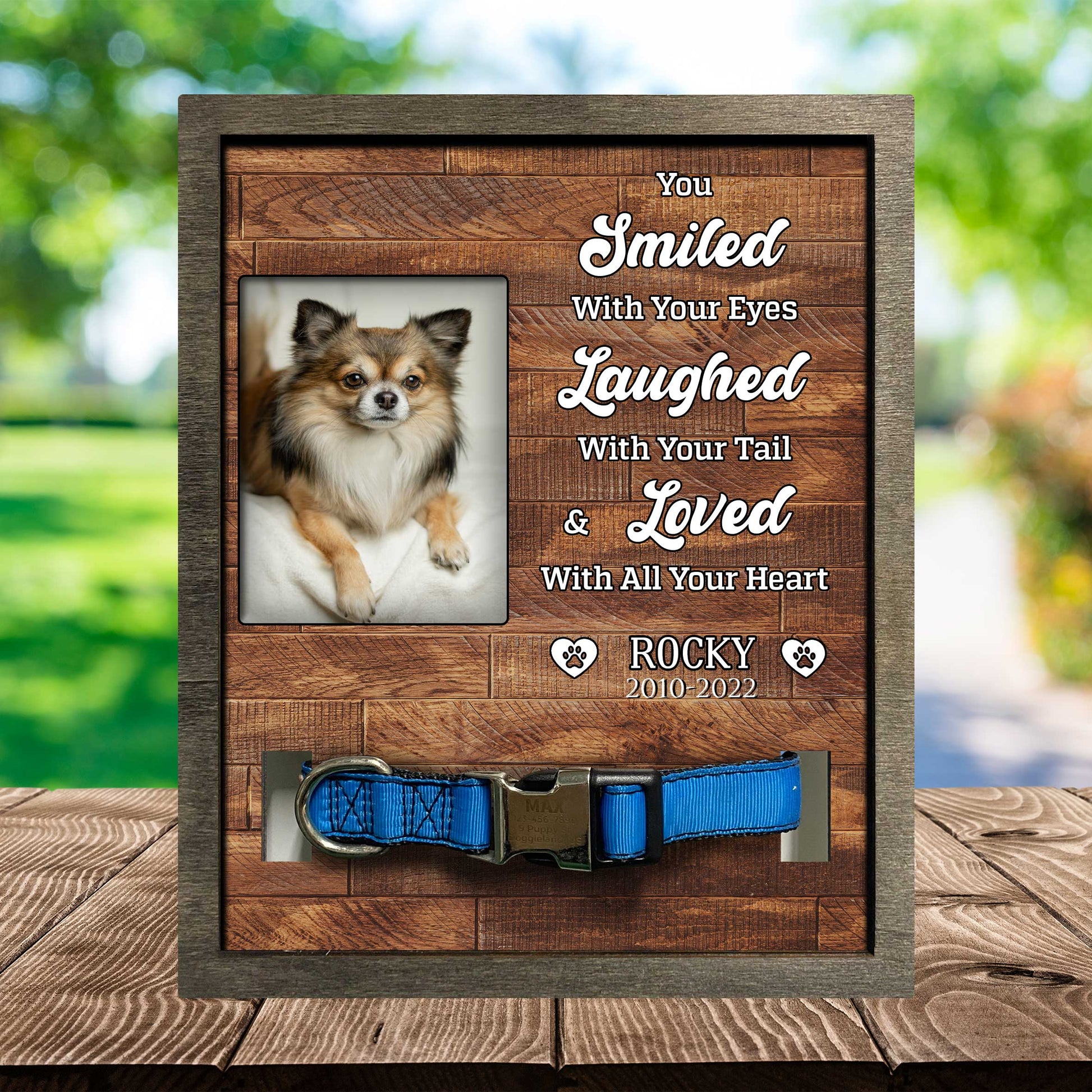 litzzy Memorial Pet Frame For Loss Of Chihuahua Dog, Lost Of Pet Memorial Keepsake Pet Picture Frame Style 2 8.7 x 10.6 