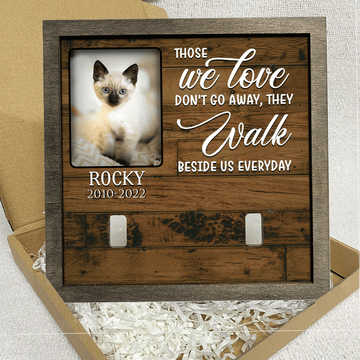 litzzy A Siamese Pet Picture Frames Memorial Cat hardest to say goodbye Cat Lover Gift, Memorial Gifts Pet Picture Frame   