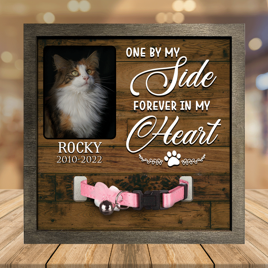 litzzy A Norwegian Forest Cat Pet Picture Frames Memorial Cat Don't cry for me Cat Lover Gift, Memorial Gifts Pet Picture Frame Style 4 7.9 x 7.9 