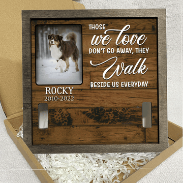 litzzy A Australian Shepherd, Dog Picture Frames, Memorial Pet, I can run like a puppy Dog Memorial Gifts Pet Picture Frame   