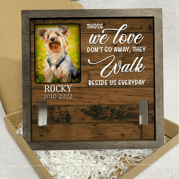 litzzy A Yorkshire Terrier Dog Picture Frames Memorial Pet one by my side forever in my heart Dog Lover Gift Pet Picture Frame   