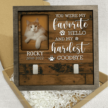 litzzy A Norwegian Forest Cat Cat Picture Frames Memorial Pet walk beside us everydayMemorial Gifts Pet Picture Frame   