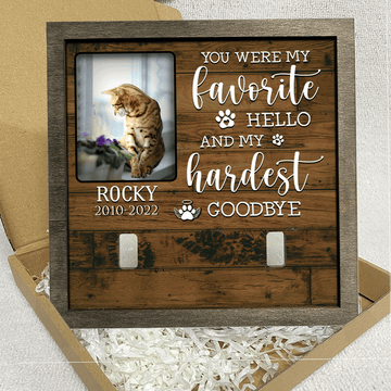 litzzy A Bengal Cat Picture Frames Memorial Pet one by my side forever in my heart Cat Lover Gift, Memorial Gifts Pet Picture Frame   