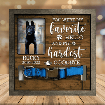 litzzy Customized A German-shepherd Pet Picture Frames Memorial Dog you're my favorite Dog Lover Gift, Pet Picture Frame Style 1 7.9 x 7.9 
