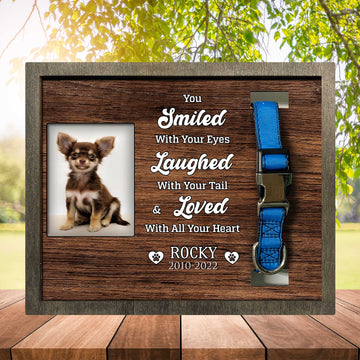 litzzy Picture Frame For Grieving A Dog's Death, Memorial Gift For Dog Lovers Pet Picture Frame Style 1 10.6 x 8.7 