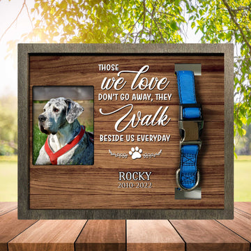 litzzy Greiving A Great Dane Death, Memorial Pet Loss Sign, Sympathy Gift For Loss Of Pet Pet Picture Frame Style 2 10.6 x 8.7 