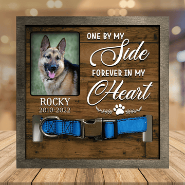 litzzy Customized A German-shepherd Pet Picture Frames Memorial Dog hardest to say goodbye Memorial Gifts Pet Picture Frame Style 1 7.9 x 7.9 