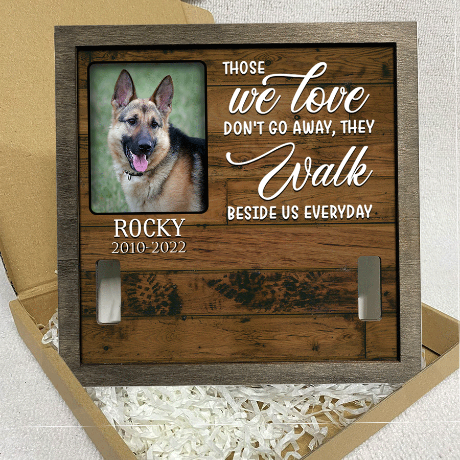 litzzy Customized A German-shepherd Pet Picture Frames Memorial Dog hardest to say goodbye Memorial Gifts Pet Picture Frame   