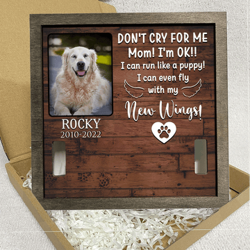 litzzy A Golden retriever Pet Picture Frames Memorial Dog you're my favorite natural wood picture frames Pet Picture Frame   