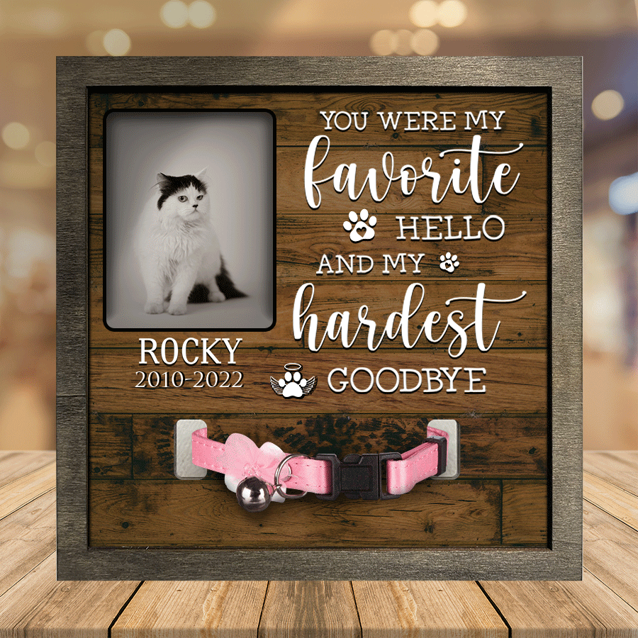 litzzy A Persian Pet Picture Frames Memorial Cat walk beside us everyday Cat Lover Gift, Memorial Gifts Pet Picture Frame Style 2 7.9 x 7.9 