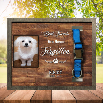 litzzy Lost Of Maltese Dog Keepsake, Memorial Dog Picture Frame For Maltese's Death Pet Picture Frame Style 2 10.6" x 8.7" 