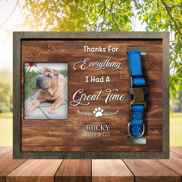 litzzy Loss Of Shar Pei Remembrance Gift, Frame For Lost Of Dog Pet Picture Frame Style 1 10.6 x 8.7 