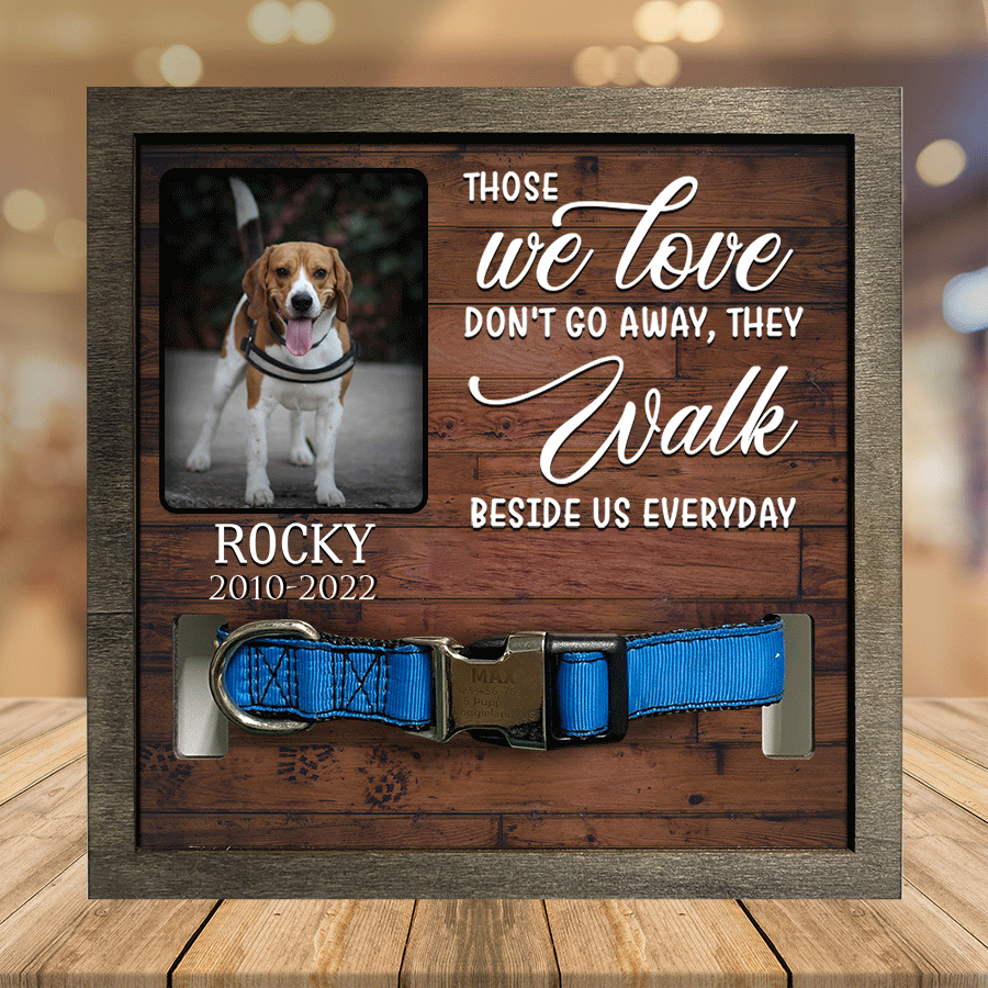 litzzy Customized A Beagle Pet Picture Frames Memorial Dog you're my favorite Dog Lover Gift, Memorial Gift Pet Picture Frame Style 5 7.9 x 7.9 