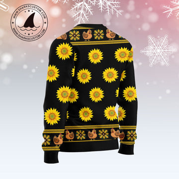 litzzy Chicken Flower HT081225 Ugly Christmas Sweater unisex womens & mens, couples matching, friends, funny family ugly christmas holiday sweater gifts (plus size available) -  Best Gift For Christmas, Noel Malalan - Christmas Signature sweater   