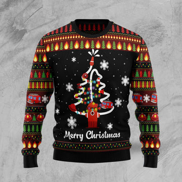 litzzy Merry Christmas Firefighter HZ102110 Ugly Christmas Sweater -  Best Gift For Christmas, Noel Malalan - Christmas Signature sweater   